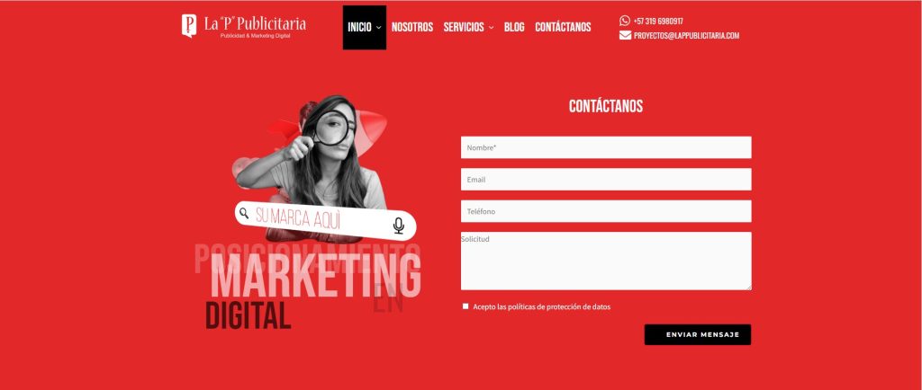 La p publicitaria agencia seo bogotá